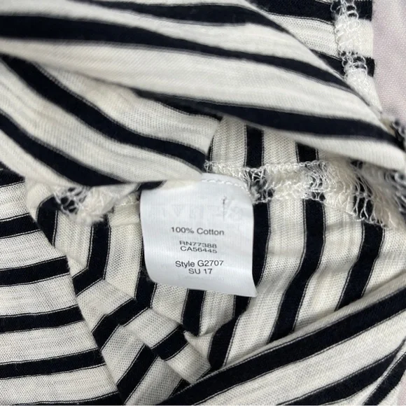 MADEWELL black & white striped cotton tank top, size S - Picture 11 of 12